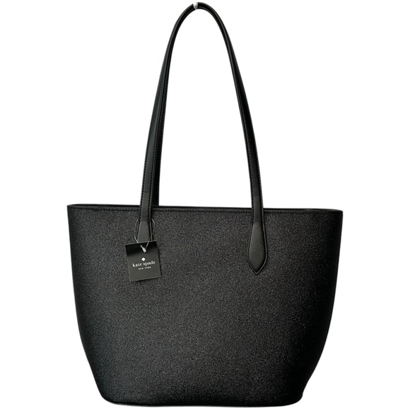 SOLD - KATE SPADE Glimmer Leather Tote Bag NWT Double Strap KE462 Large - Picture 2 of 13